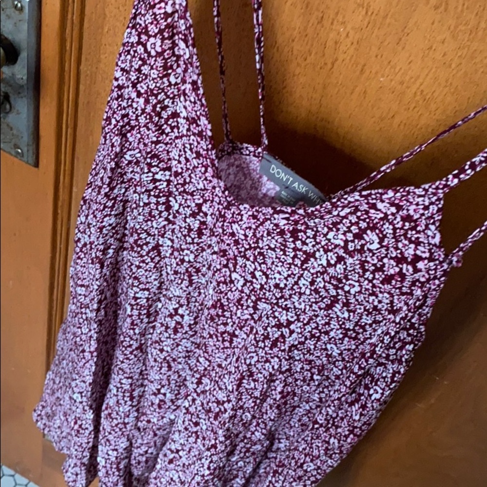 American Eagle floral summer mini-dress//cover up